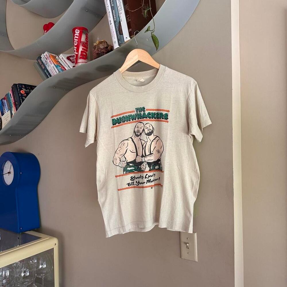 Vintage 1989 The Bushwhackers WWF Shirt